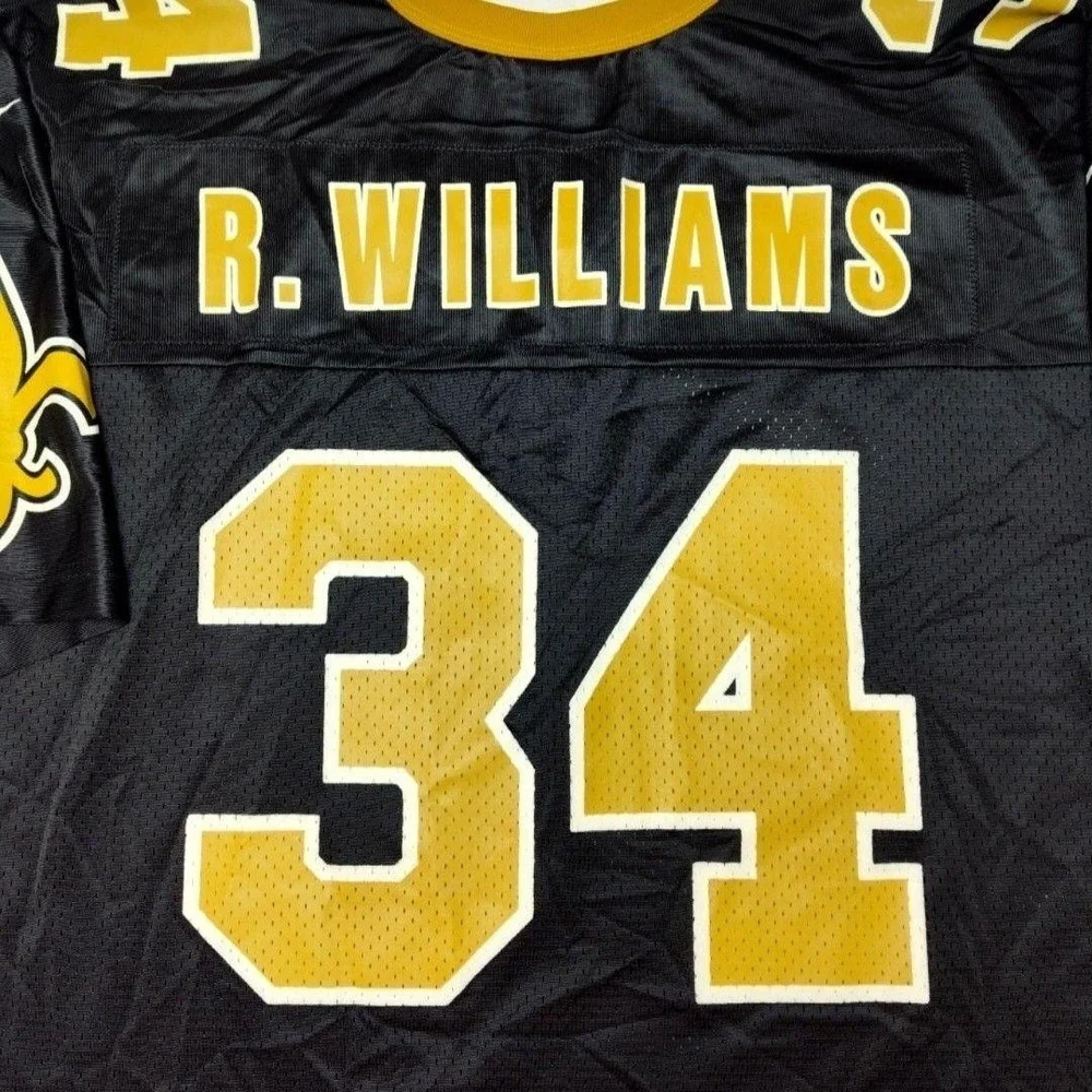 New Orleans Saints Ricky Williams Nike Jersey Mens L Black NFL Football Vintage